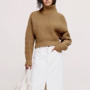 Banana Republic Wool Funnel Neck Knit Sweater